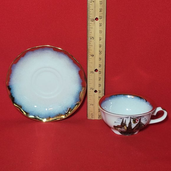 Vintage Qualitat Bavaria Nurnberg Tea Cup Saucer - Picture 8 of 13